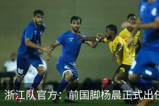 浙江队官方：前国脚杨晨正式出任俱乐部总经理